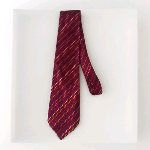 Italian Designer MISSONI Cravatte 100% Silk Colourful Red Tie - Made in Italy - 第 2/9 張圖片