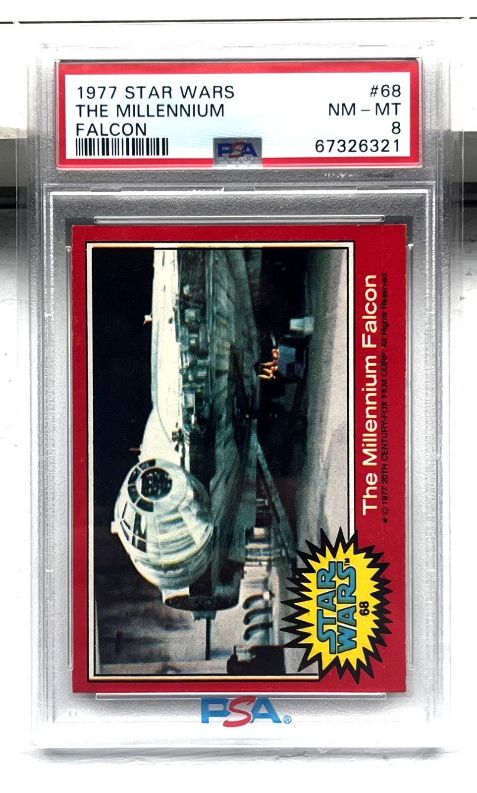1977 Topps Star Wars The Millennium Falcon #68 PSA 8!