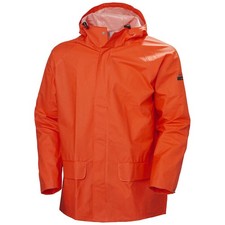 HELLY HANSEN 70129_290-3XL Rain Jacket,PVC/Polyester,Orange,3XL 21XY47