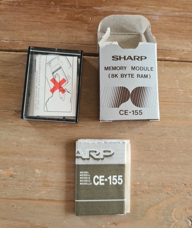 Vintage complet SHARP PC-1500 PC 1500 + RAM CE-155 très bon état boite ...