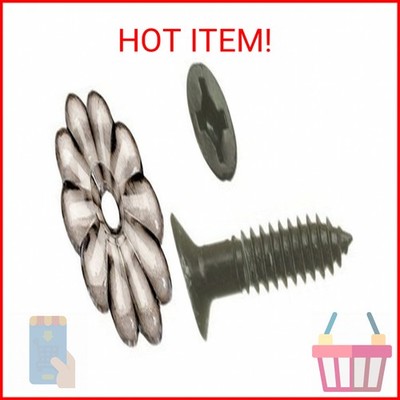 AP Products 012-RTWR100 White Rosettes with Screw, #6, White, Pack of 100
