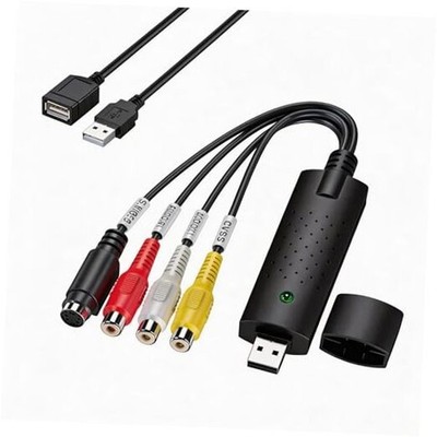 VHS to Digital Converter, USB Video Capture Card Device, RCA to RCA Converter