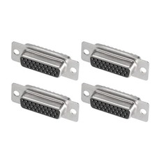 D-sub Connector DB26 Female Socket 26-pin 3-row Port Terminal Breakout 4pcs