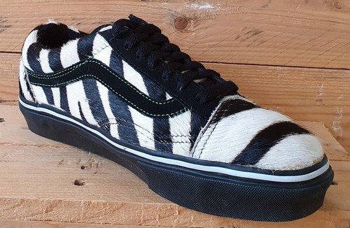 Zapatillas bajas de piel de cebra Vans Old Skool TB4R negras/blancas/verdes UK7/US8/EU40 - Imagen 6 de 12