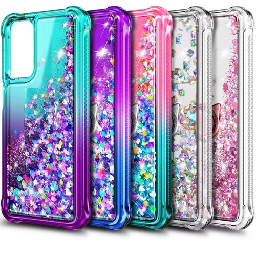 Case For Samsung Galaxy A17 4G/5G A16 A26 A36 A56 S25 Liquid Glitter Phone Cover - Picture 1 of 33