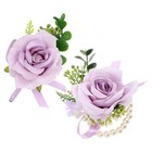 Flower Wrist Corsage for Women Artificial Wedding Bracelet Boutonniere