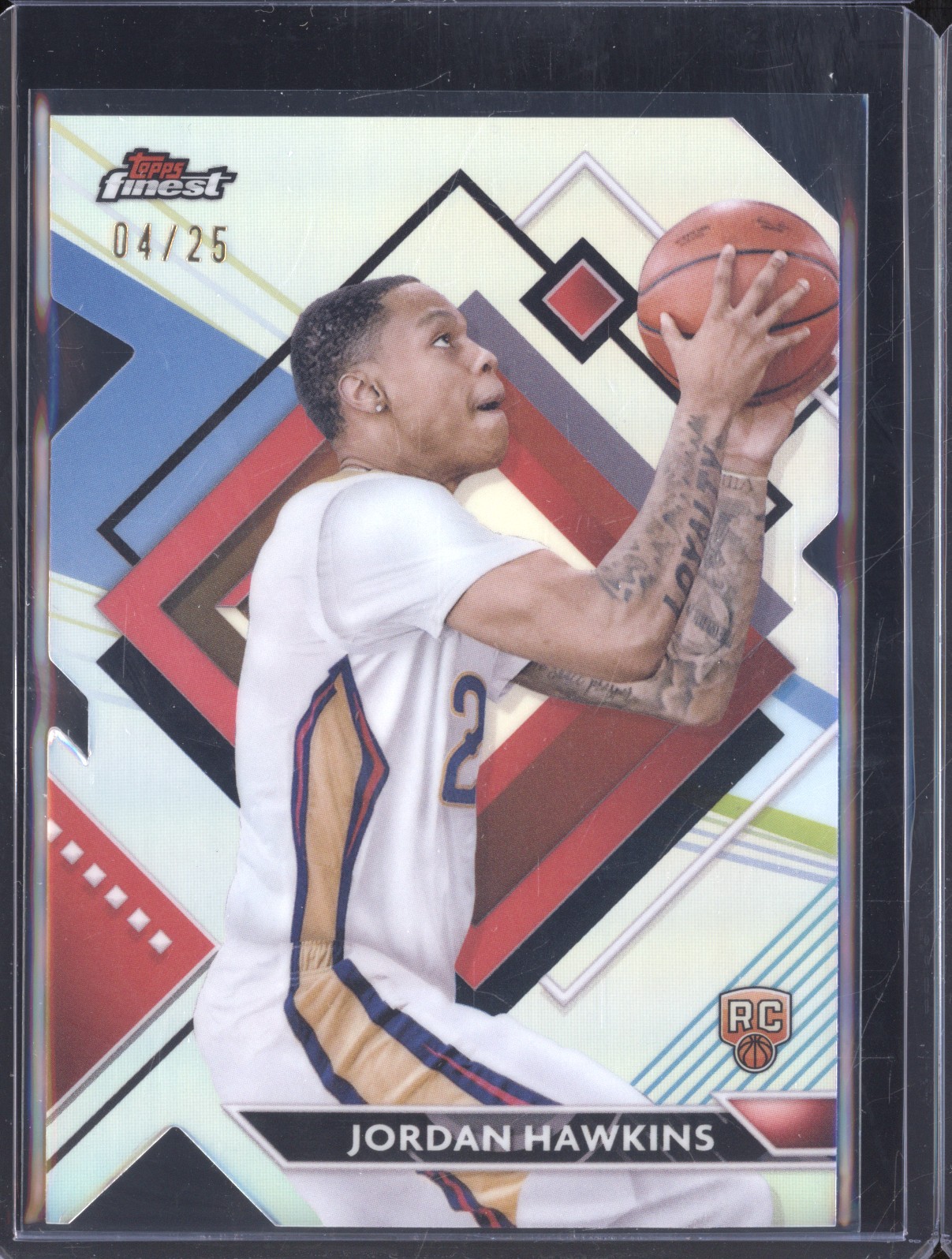 Jordan Hawkins 2023-24 Topps Finest 281 Rare Die Cut RC 04/25