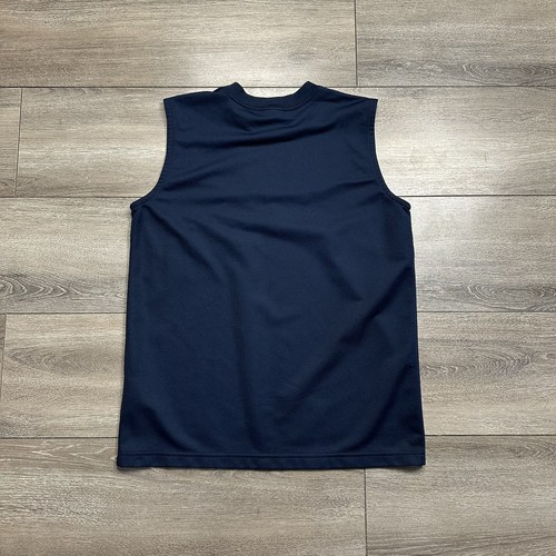 Nike Vintage Y2K Youth L 14-16 Blue Red Tank Top Centre Swoosh - Picture 2 of 5