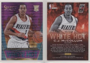 2013-14 Panini Select White Hot Purple Prizm /99 CJ McCollum #30 Rookie RC