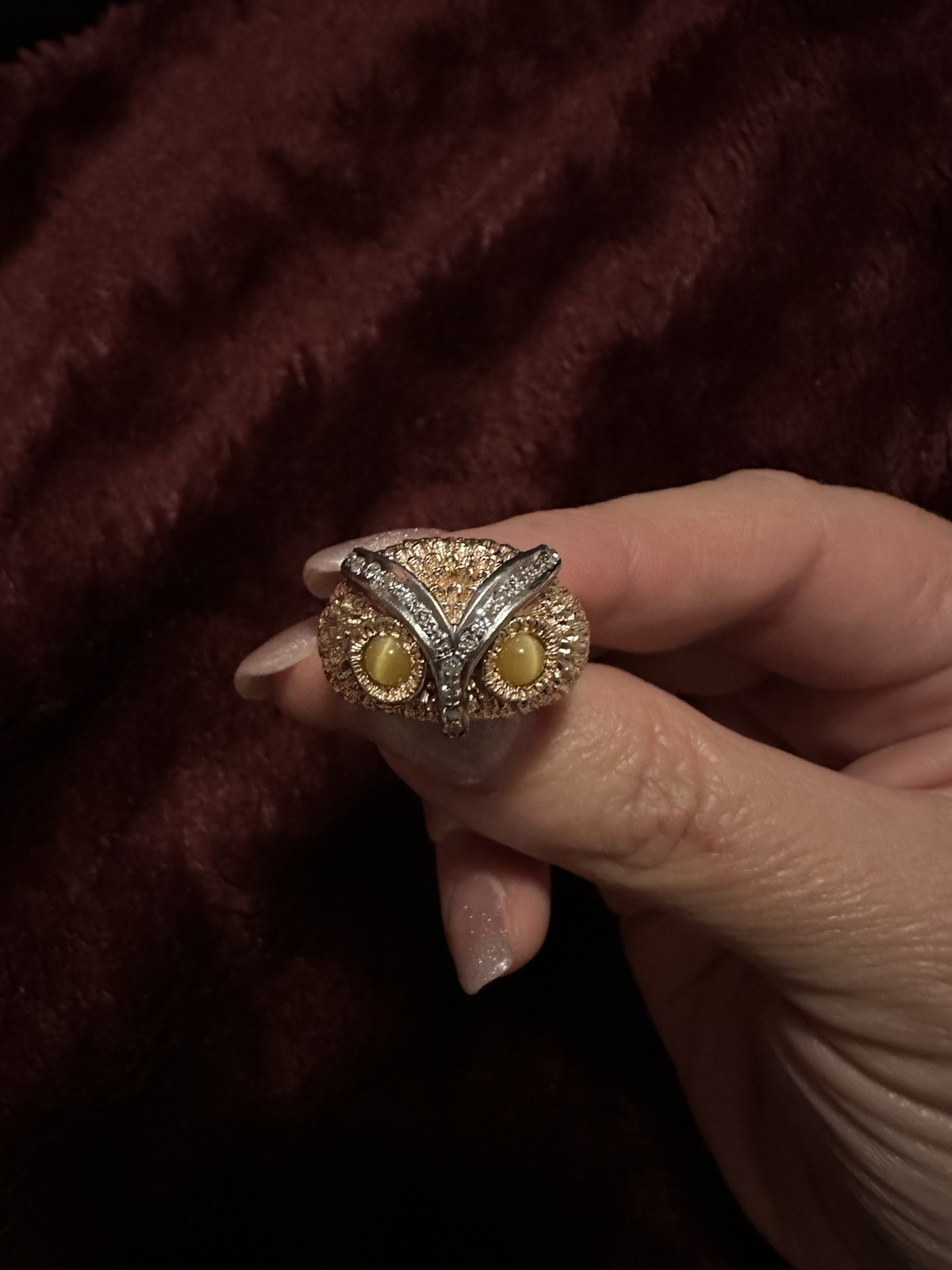 Owl Ring (14k) - image 2