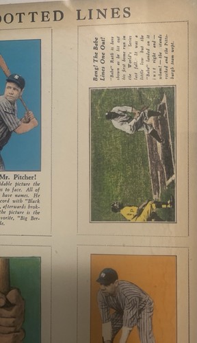 Affiche encadrée non coupée Fro-joy Babe Ruth 1928 / TRES RARE - Photo 5/5