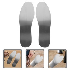 Pair Shoe Insoles Stainless Steel Nail Resistant Inserts for Men Women Shoes