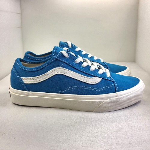 VANS Old Skool Tapered Womens Trainers Cotton/Hemp Teal White UK5 (X30) - Picture 6 of 19