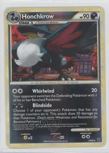Honchkrow Reverse Foil Pokémon HeartGold & SoulSilver Undaunted #15 2010