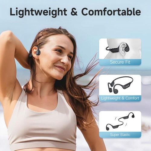 IFECCO Bone Conduction Headphones Bluetooth 5.4 - Wireless Open Ear Headphone... - Picture 7 of 7