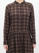 43 NWT Isabel Marant Etoile Cotton Plaid Shirtdress Dress 36 455 S