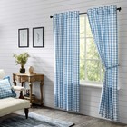 Farmhouse 84"x40" Panel Pair Blue Rod Pocket Annie Window Curtains VHC Brands