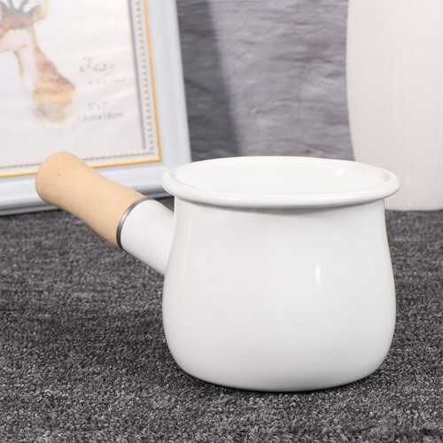 Pentola Smaltata Antiaderente Burro Riscaldamento Mini Casseruola Cucina Cottura - Foto 7 di 12