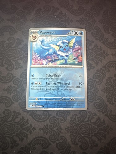 Vaporeon - 022/131 - Reverse Holo - Prismatic Evolutions