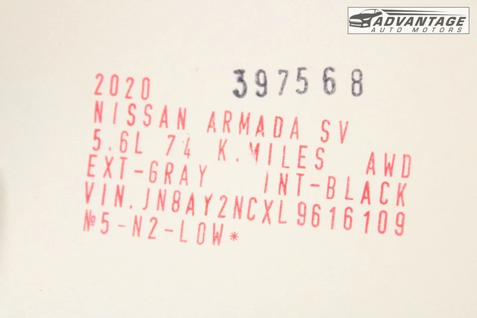 2017-2020 NISSAN ARMADA SUN ROOF SUNROOF WINDOW GLASS & MOTOR & SHADE OEM - Image 4 of 4
