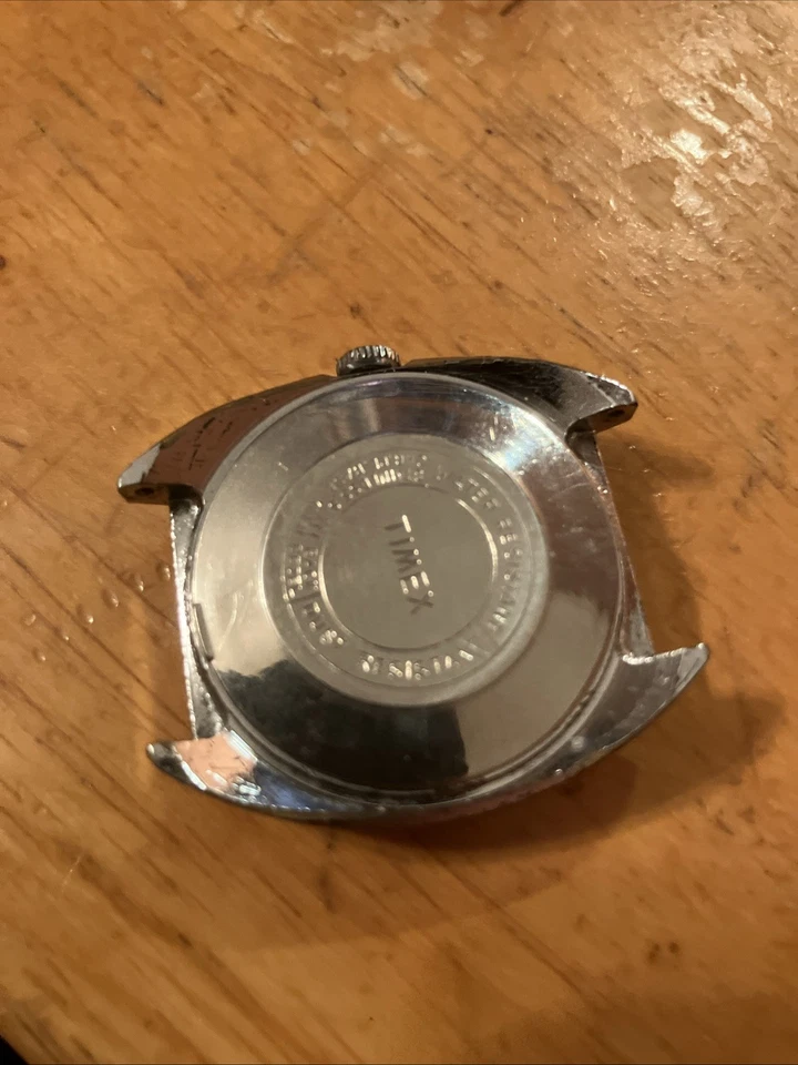 Vtg 1970's Timex Marlin Men's Watch 26751 Wind up 34mm Silver tone Collectible - Image 3 of 3