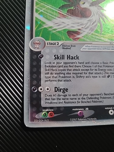 Shiftry ex - 97/108 - 2007 Holo Ultra Rare EX Power Keepers Pokemon Card LP - Picture 5 of 10