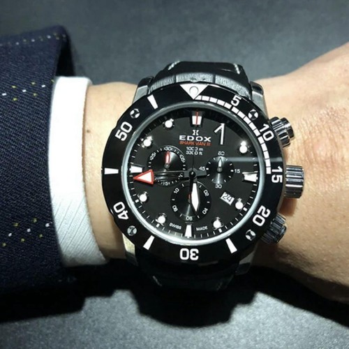 Edox Chrono Offshore 1 Sharkman III Quartz 2019 Limited 333 Ltd Ed Used - 第 2/10 張圖片