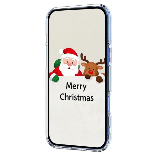 Luxury Christmas Clear Santa Tree Snowman Cover Case For S25 FE S24 S23 Ultra - Picture 14 of 33