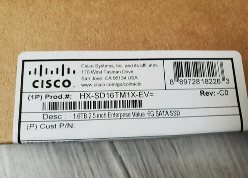 Cisco 1.92TB SATA 6.0Gbps 2.5in SSD UCS-SD19T61X-EV MZ-7LH1T90 with Tray NEW - Afbeelding 2 van 4