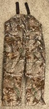 Walls Insulated Bib Overalls Mens XL 42-44 Brown Workwear Camouflage Reversible