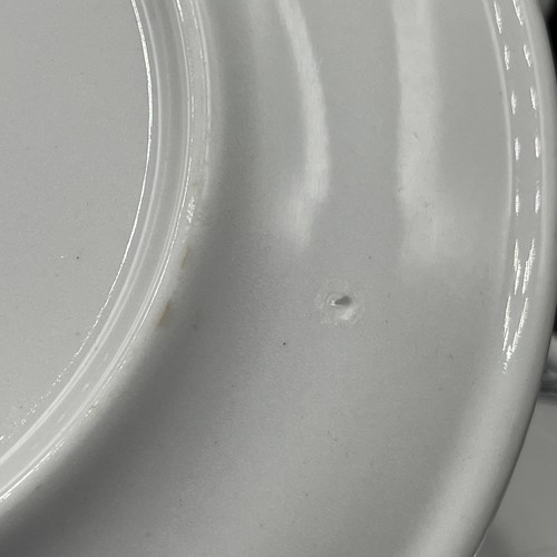 7-Mayer China Restaurant 7.25in SM Plate Dalton Art Deco Geo Rim 40s Black White - Picture 6 of 11