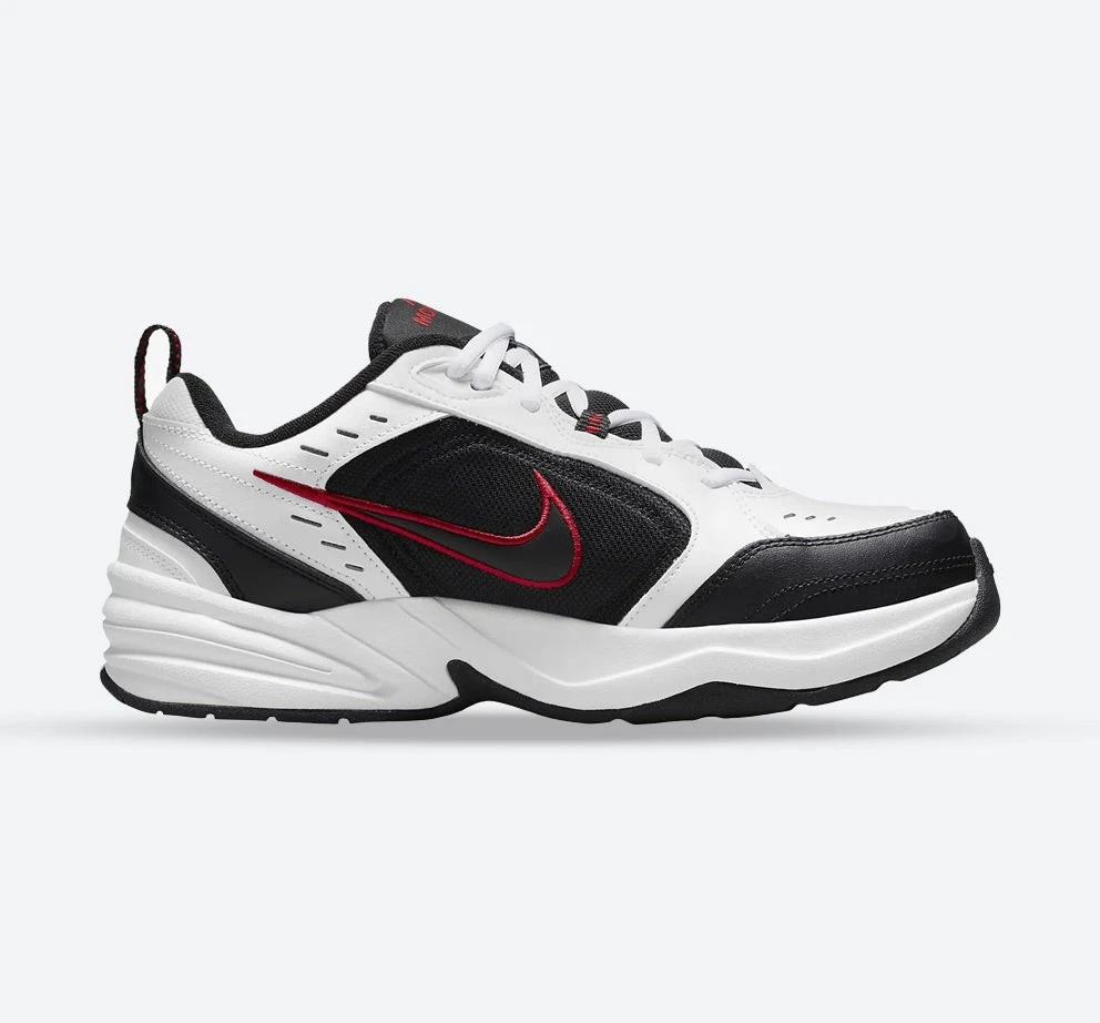 Nike Air Monarch IV 4 (4E) WIDE Black Red White 416355-101 Men's