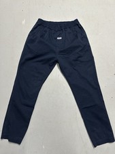 A Bathing Ape BAPE Chino Pants Stretch Navy Blue Work Pants Logo Men Size Large