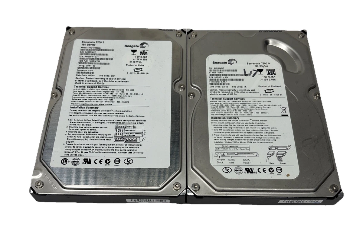 Seagate 80 GB Internal Hard Disk Drives for sale | eBay