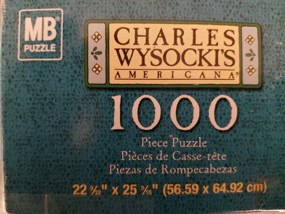 MB/Hasbro Charles Wysocki 1000 Piece Puzzle Future Baseball Player Or Violinist - Image 4 of 4