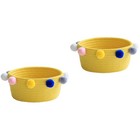 2pcs Bedroom Sundries Basket Clothes Toys Storage Basket Desktop Sundries