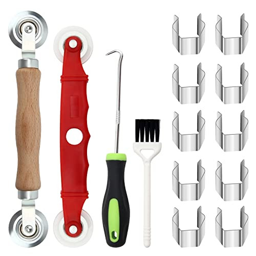 Window Screen Repair Kit Mesh Screen Spline Roller Repair Tools Kit with - Picture 2 of 8