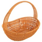  Small Woven Basket Decorative Flower Holder Simulated Petals Wedding Decoration