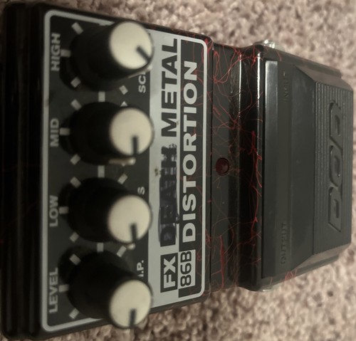 Vintage DOD FX86-B Death Metal Distortion Guitar Effect Pedal, 1990s Tested - Picture 7 of 7