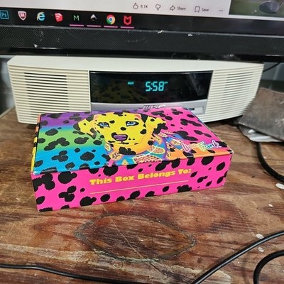 Lisa Frank Dalmatian Dog School Pencil Box 90s Rainbow Stationery Cute Colorful