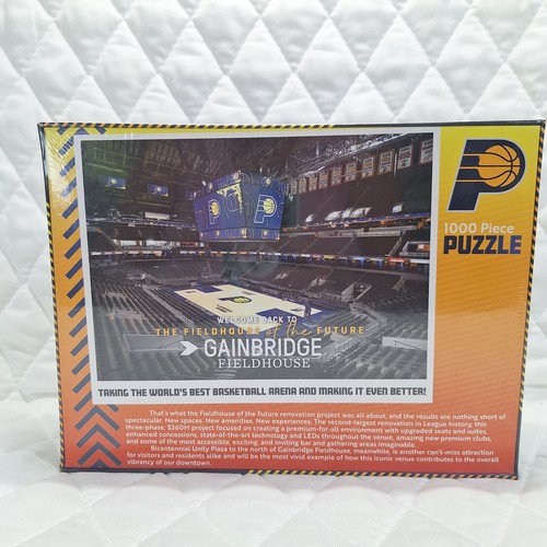 NBA Indiana Pacers Gainbridge Fieldhouse 1000 Piece Puzzle New Sealed - Picture 3 of 4