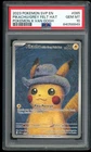 2023 POKEMON PIKACHU/GREY FELT HAT POKMN X VAN GOGH BLACK STAR PROMO #085 PSA 10