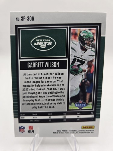 2023 Panini Chronicles Score #SP-306 Garrett Wilson (RC) Pristine Condition - Picture 2 of 2