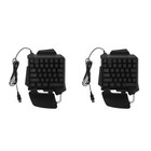  Set of 2 Tastatur Kabelgebunden Gaming Beleuchtete RGB -Tastatur