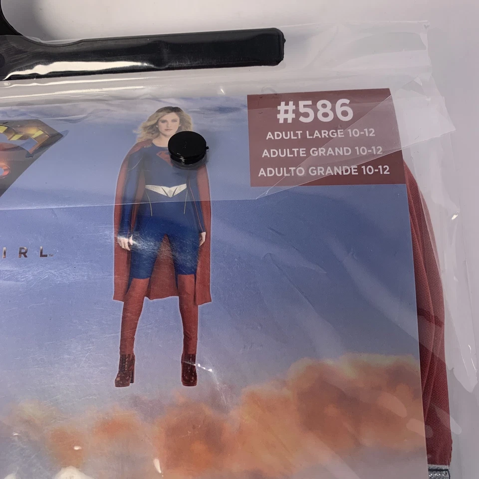 Disfraz de Supergirl Talla Grande 10 - 12 Mujer’s Halloween Superhéroe Capa Nuevo Foto 3 de 4