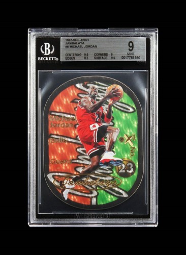 1997 Michael Jordan Fleer Skybox E-X2001 Jambalaya SP #6 BGS 9 con 9,5 - Foto 4 di 4