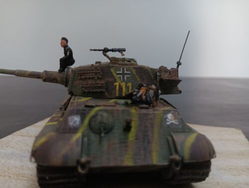 "Caen'44'3rd.Kp/sSS.Abt.101#111'☠️'/Sdkfz.182"Kingtiger.Mkll.(B).w/2×Figs.FR/Jun - Picture 9 of 12