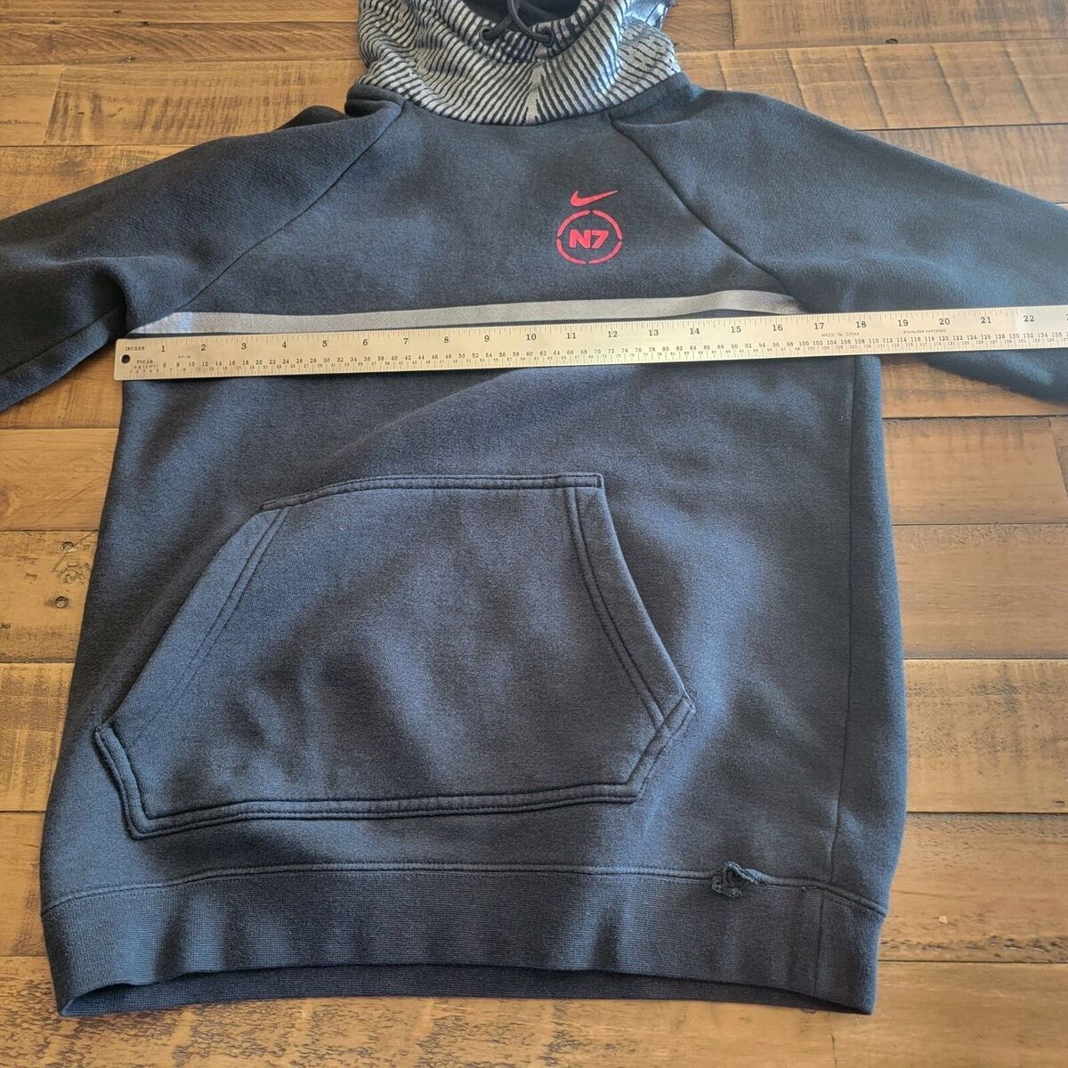 Nike Black Reflective Hoodie N7 Sweatshirt Women's XS Extra Nike Black Reflective Hoodie N7 Sweatshirt Women's XS Extra