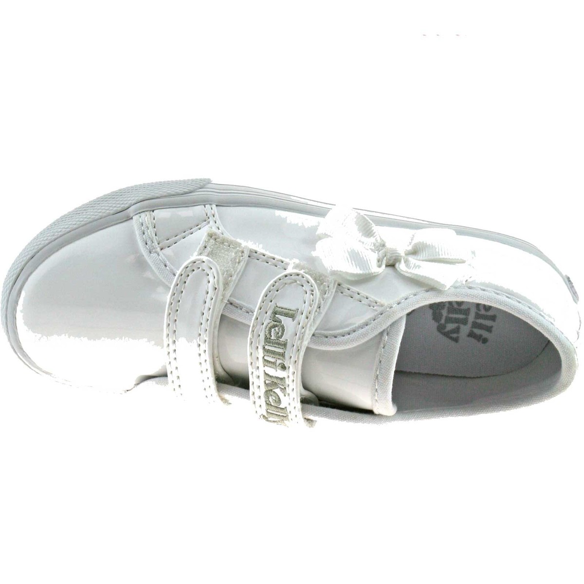 Lelli Kelly LK8199 DA01 White Patent Lily School Pumps