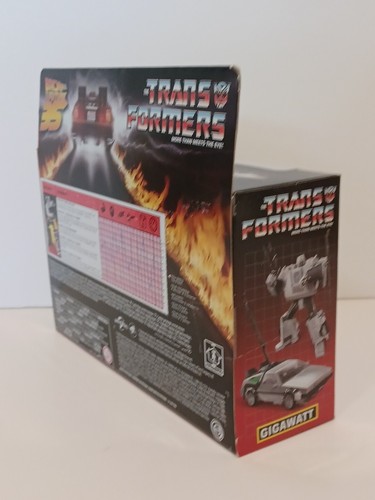 TRANSFORMERS Gigawatt BACK to the FUTURE BTTF DELOREAN NEW SEALED G1 Style - Picture 4 of 6